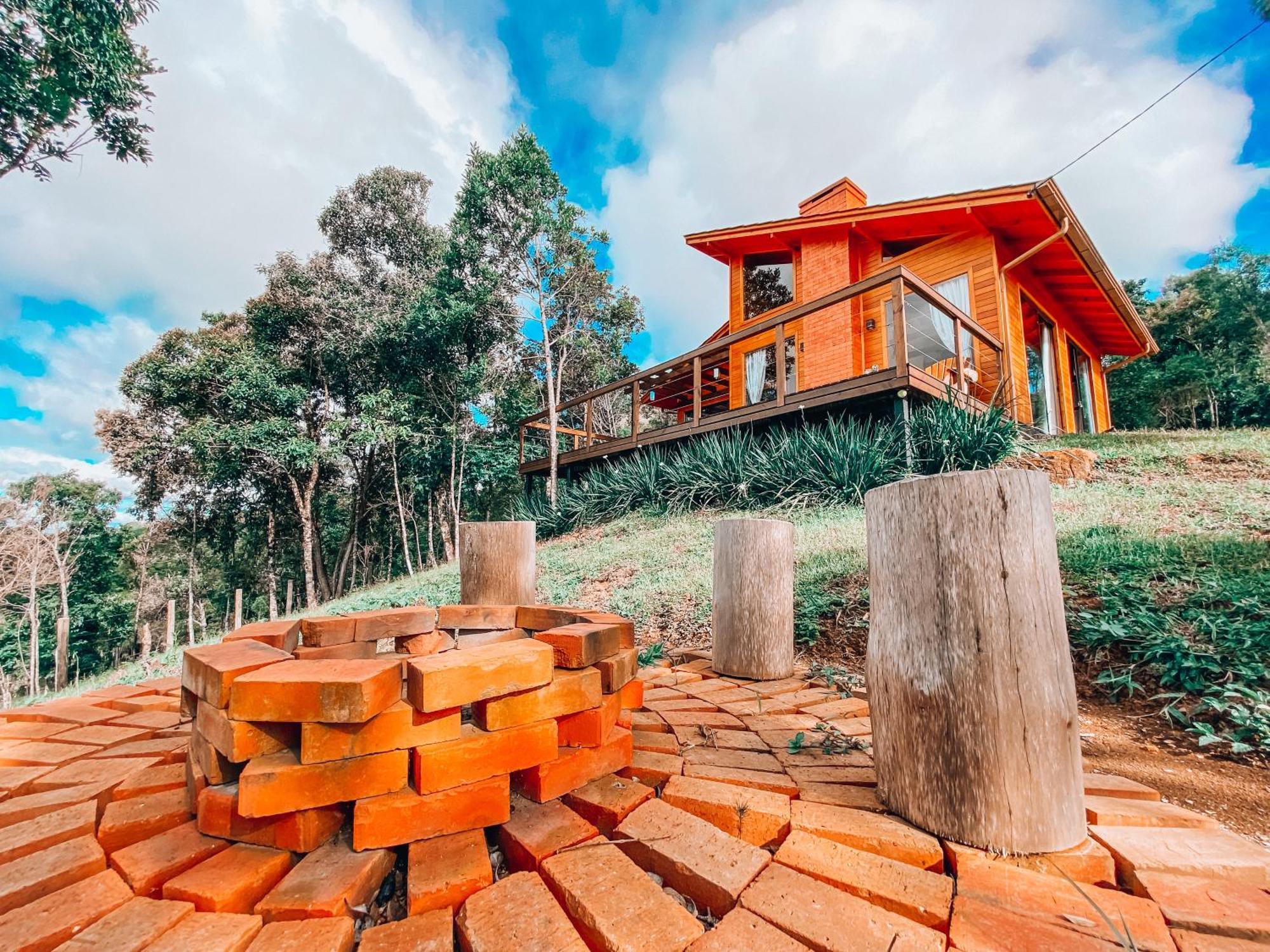 Cabana Romantica Na Serra Com Hidro, Lareira, Lagos E Trilhas Villa Bom Retiro  Buitenkant foto