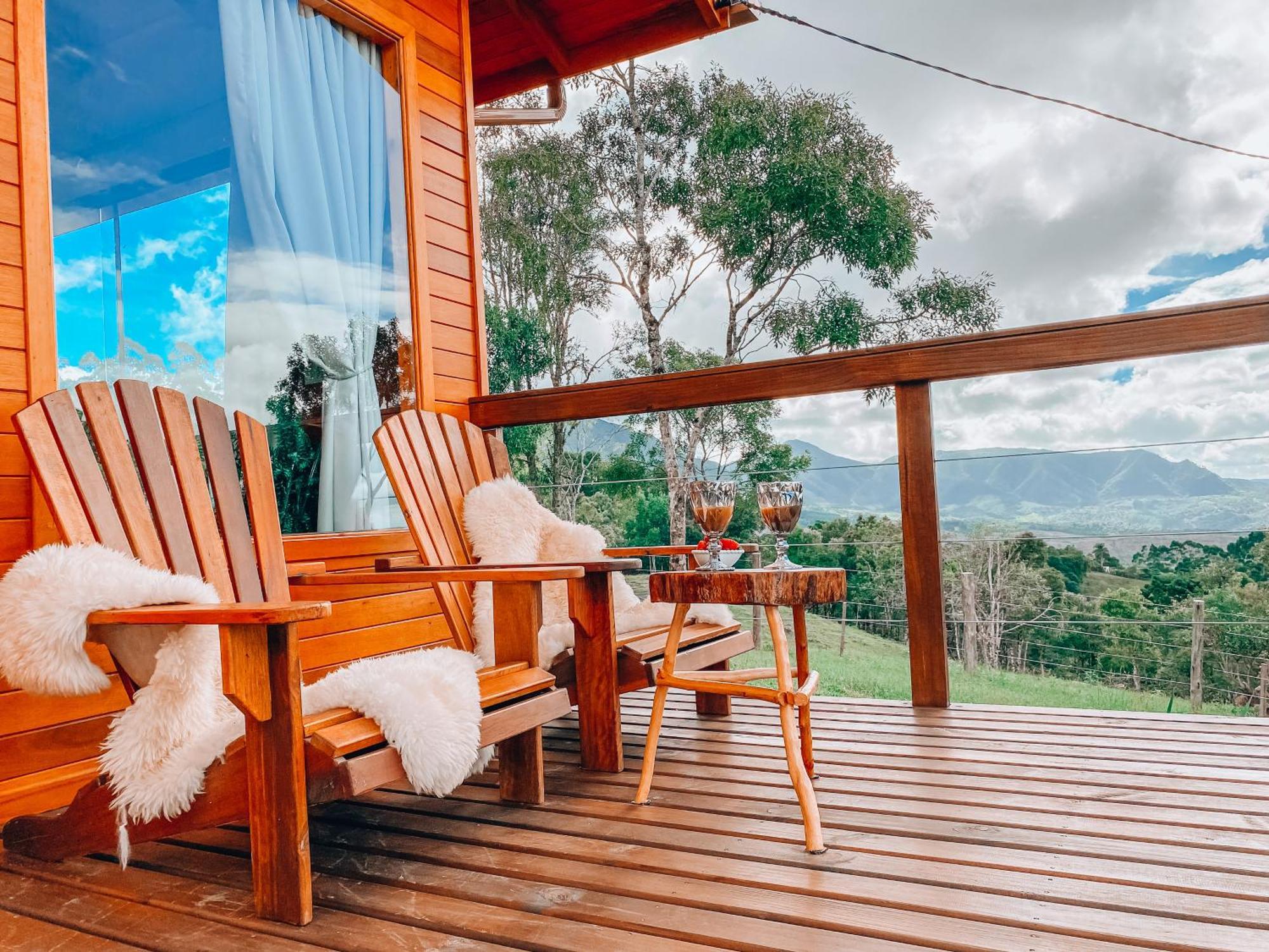 Cabana Romantica Na Serra Com Hidro, Lareira, Lagos E Trilhas Villa Bom Retiro  Buitenkant foto