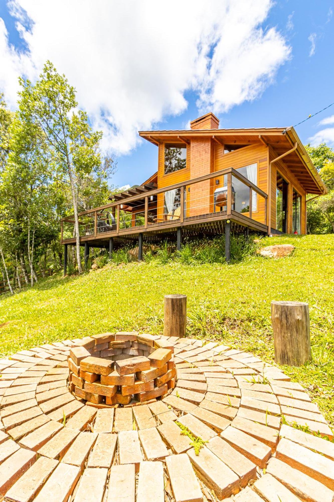 Cabana Romantica Na Serra Com Hidro, Lareira, Lagos E Trilhas Villa Bom Retiro  Buitenkant foto